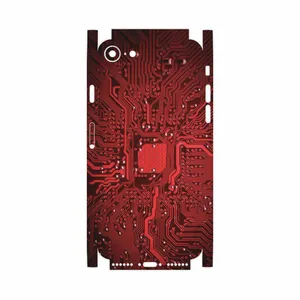 MAHOOT Red Printed Circuit Board-FullSkin Cover Sticker for Apple iPhone 7