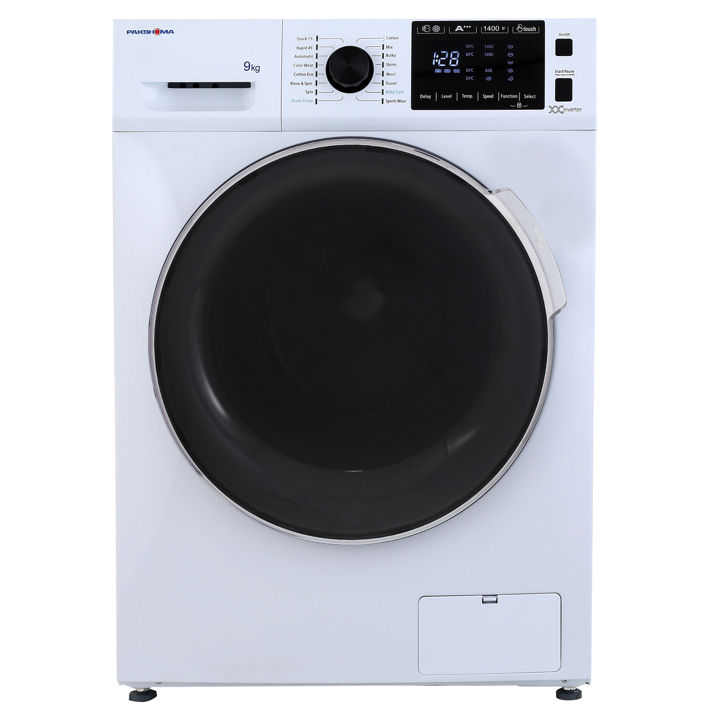 ماشین لباسشویی پاکشوما مدل TFI 94401 ظرفیت 9 کیلوگرم