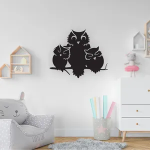 استیکر دیواری کودک مدل خانواده جغد