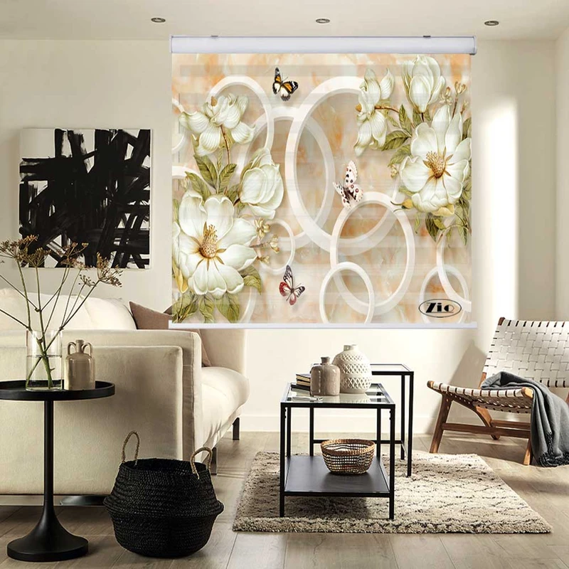 پرده زبرا زیو کد 3D1251 سایز 150x200 سانتی متر