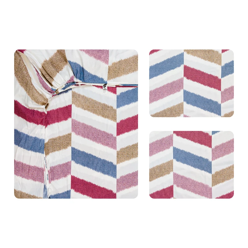 سرویس ملحفه 2 نفر 3 تکه آدنو مدل پرامید کد IR216