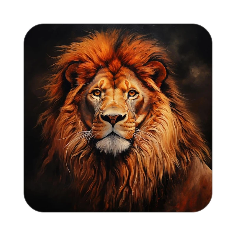 زیر لیوانی کاکتی طرح شیر مدل mp23636