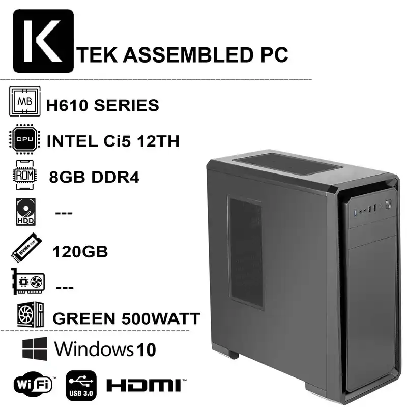 کامپیوتر دسکتاپ مدل KTEK GEN12-i58S1