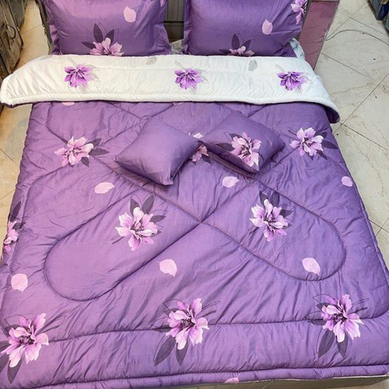 سرویس روتختی مدل نخ کتان 2 نفره 6 تکه