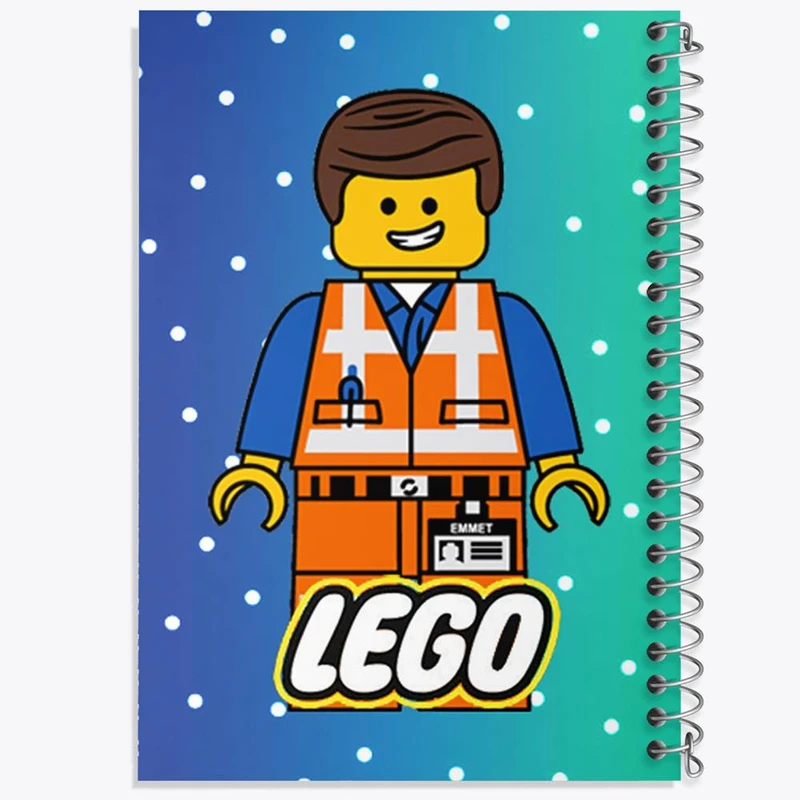 دفتر ژورنال نویسی 50 برگ خندالو مدل نقطه ای طرح انیمیشن لگو LEGO کد 3770