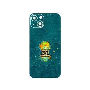 MAHOOT Collage of Earth Face Cover Sticker for Apple iPhone 13