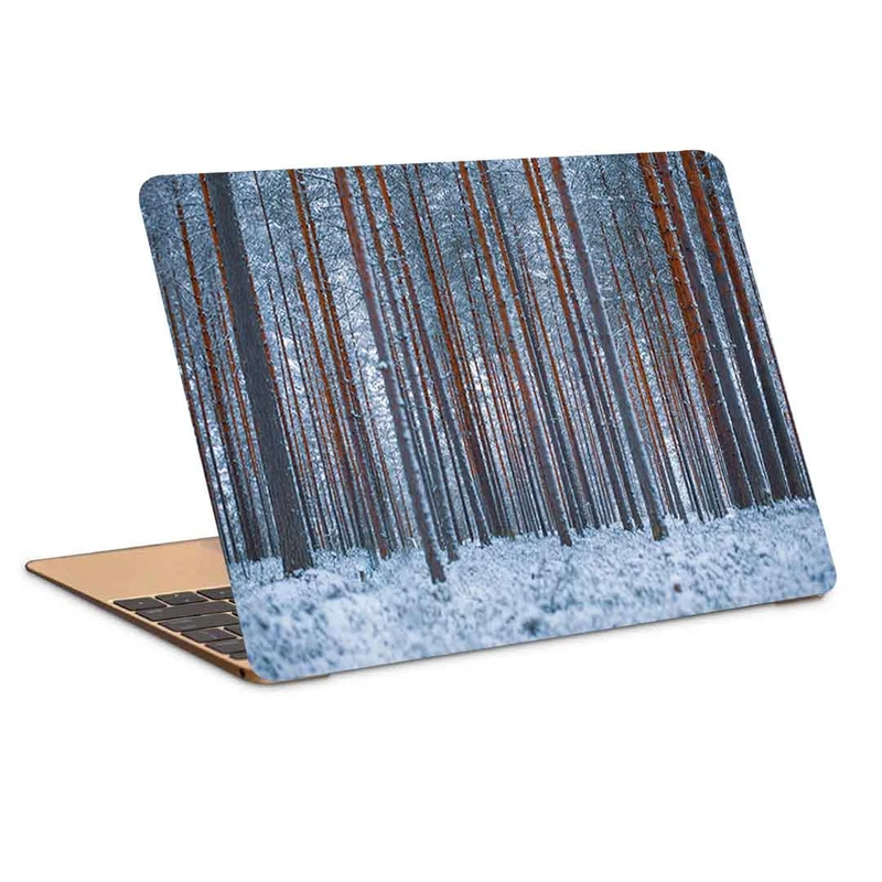 استیکر لپ تاپ طرح forest trees winter کد P-769 مناسب برای لپ تاپ 15.6 اینچ