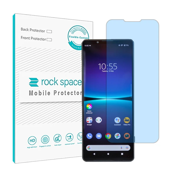 محافظ صفحه نمایش آنتی بلو راک اسپیس مدل HyBLU مناسب برای گوشی موبایل سونی Xperia 1 IV
