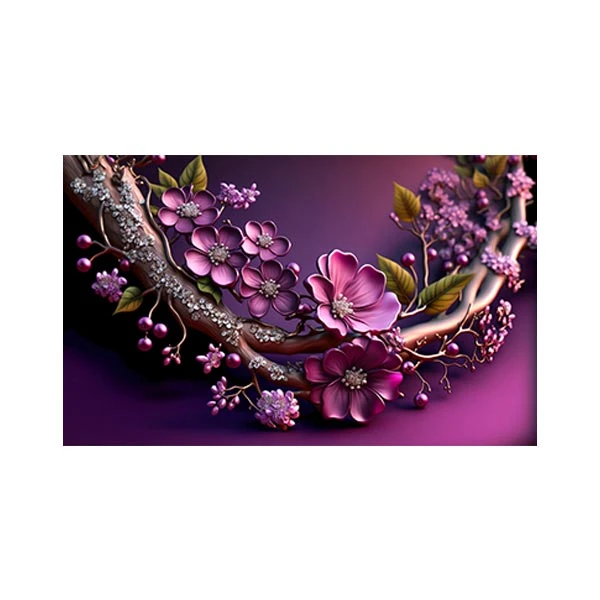  پادری مدل گل و طبیعت کد M35M001-MF0114 سایز 76x46 سانتی متر