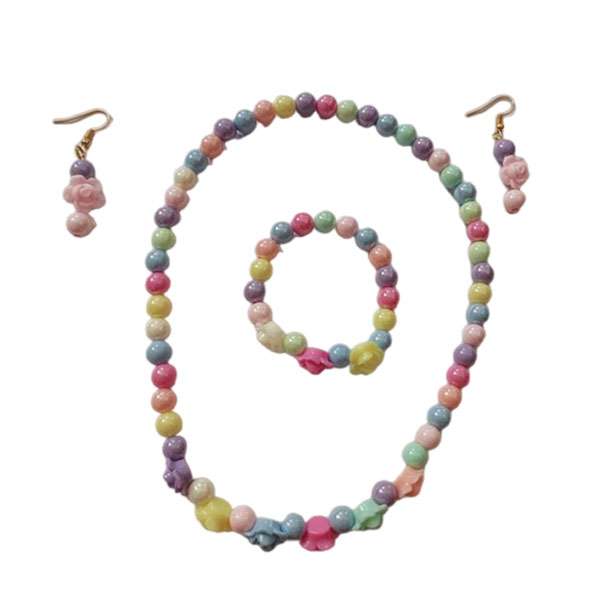 نیم ست دخترانه مدل گل کد SETK005