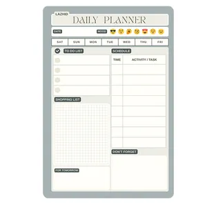 تخته وایت برد لاژید طرح پلنر روزانه سایز 20X30 سانتیمتر