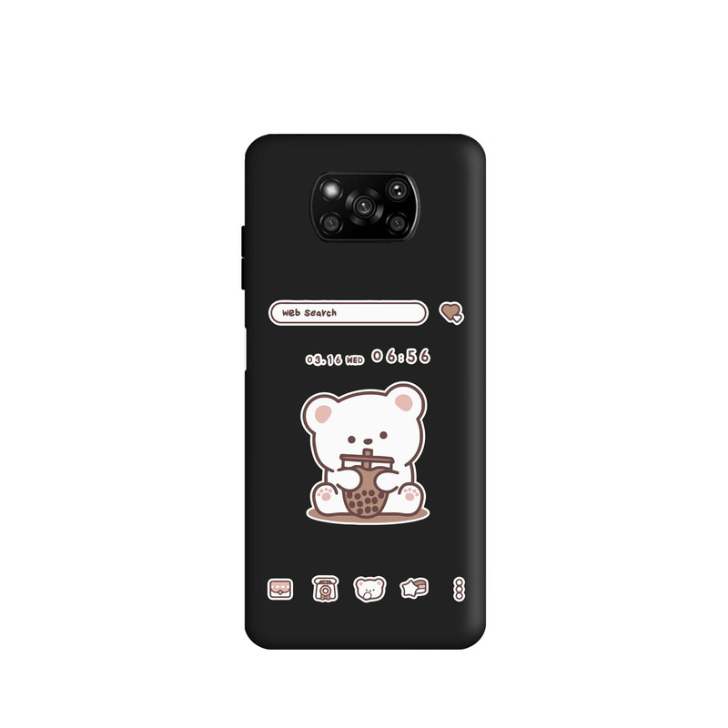 کاور طرح خرس اسموتی کد m3006 مناسب برای گوشی موبایل شیائومی Poco X3 