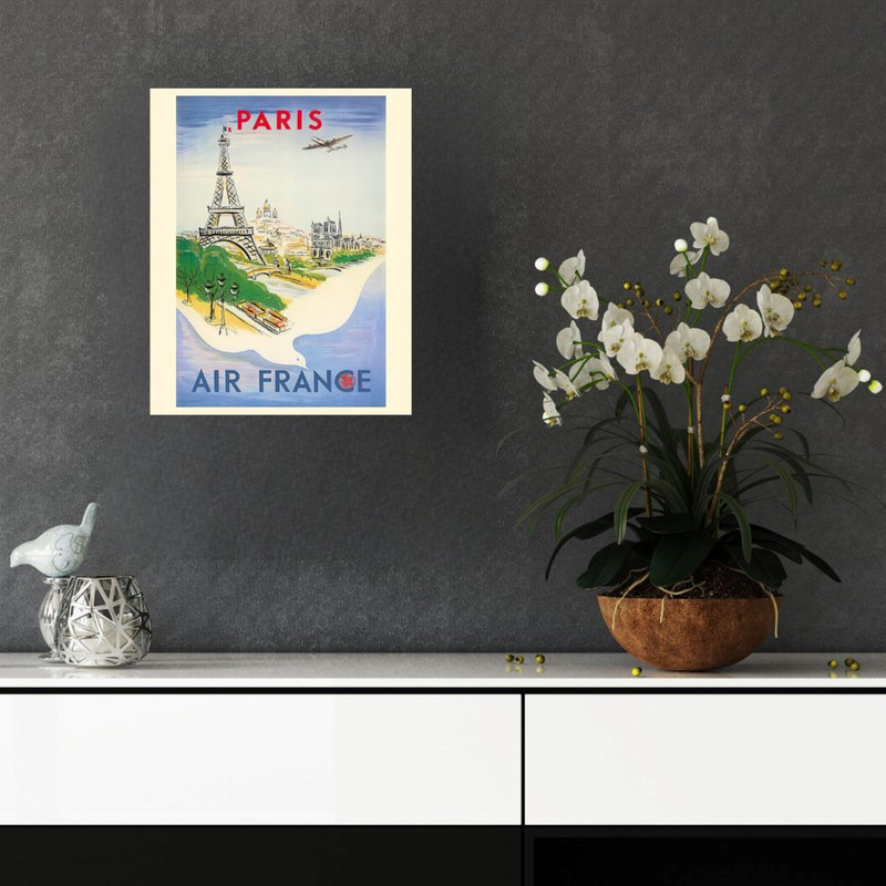 پوستر مدل  چاپ پاریس با هنر برج ایفل 