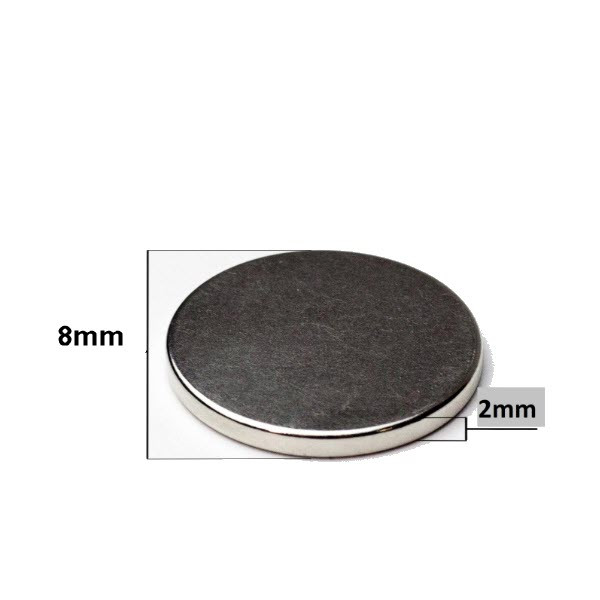 آهن ربا مدل نئودمیوم دیسکی 8.2 بسته 10 عددی