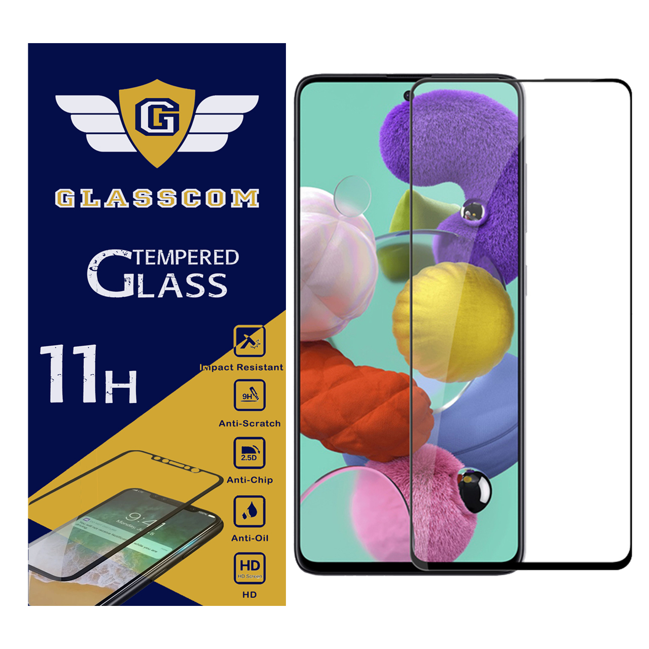 محافظ صفحه نمایش گلس کام مدل GC-A51 مناسب برای گوشی موبایل سامسونگ Galaxy A51