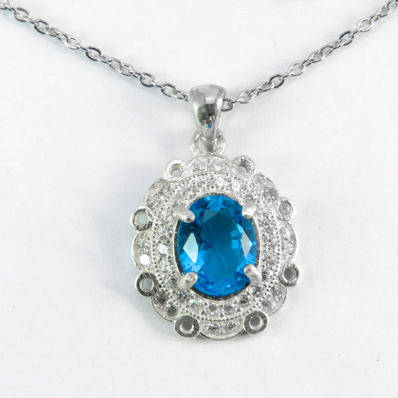 نیم ست نقره زنانه کد AV137