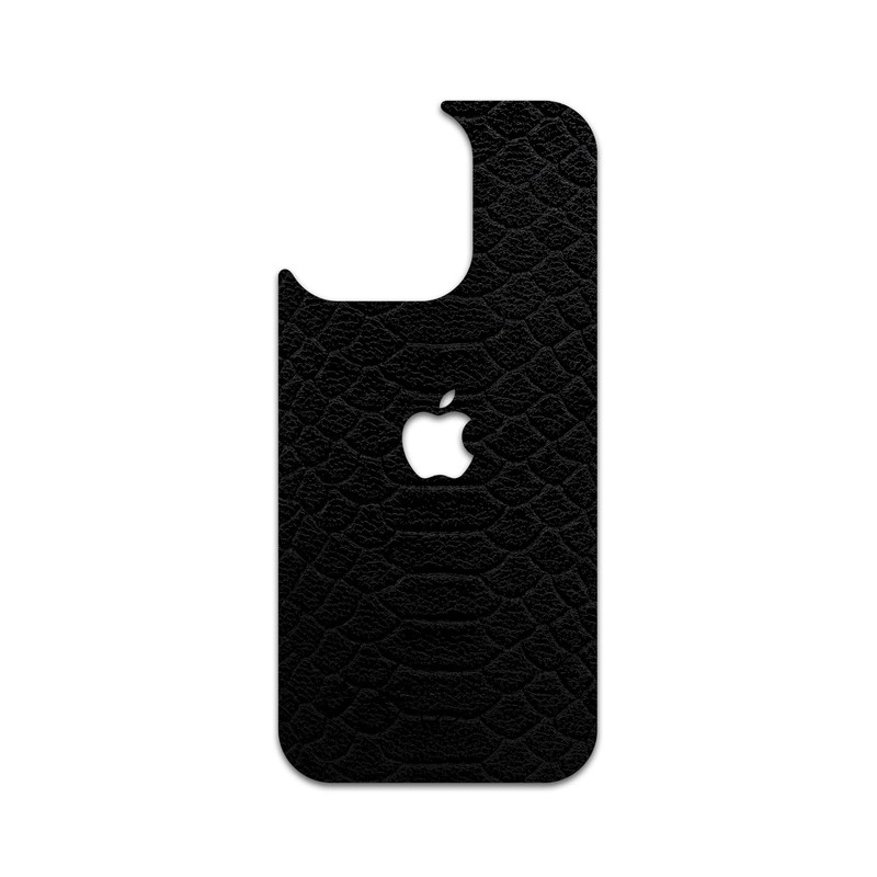 برچسب پوششی ماهوت مدل Black-Snake-Leather مناسب برای گوشی موبایل اپل iPhone 16 Pro