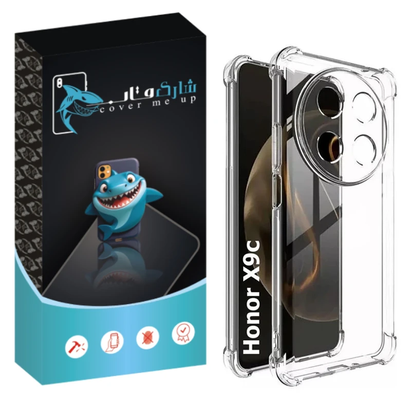 کاور شارک قاب مدل Crystal مناسب برای گوشی موبایل آنر X9c
