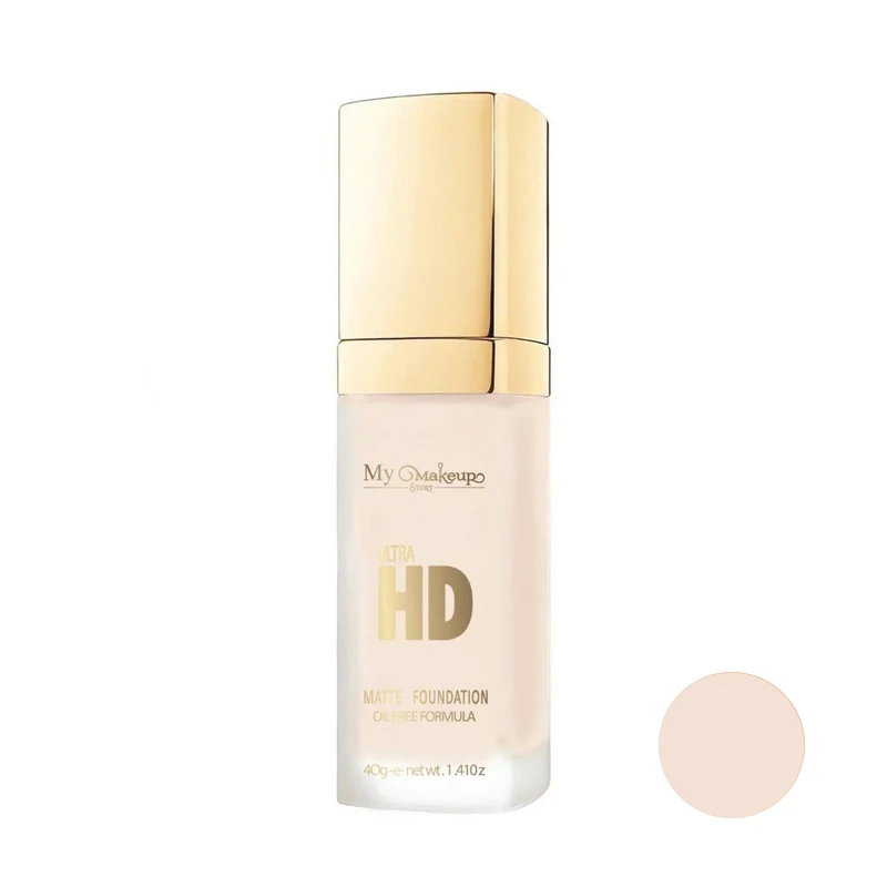 کرم پودر مایع مای میکاپ استوری مدل Ultra HD کد MF01 مناسب برای انواع پوست وزن 40 گرم