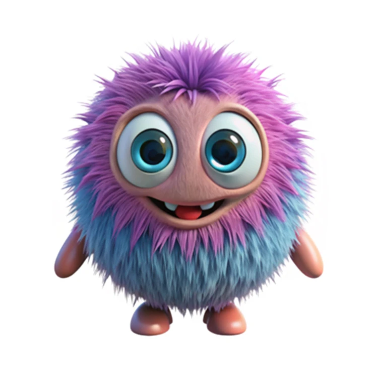 استیکر پارچه و لباس پاد آفرین مدل هیولا کارتونی کد 158