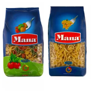ماکارونی گوش ماهی سبزیجات و میکس مانا - 500 گرم بسته 2 عددی