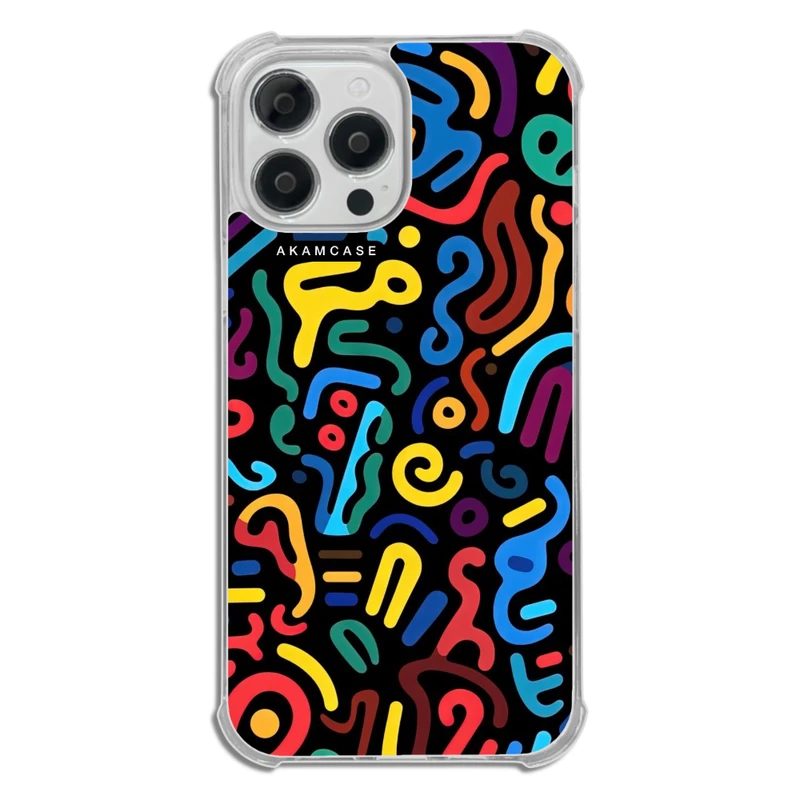 کاور آکام مدل AMC-WTA13PROMAX-DOODLE20 مناسب برای گوشی موبایل اپل iPhone 13 Pro Max