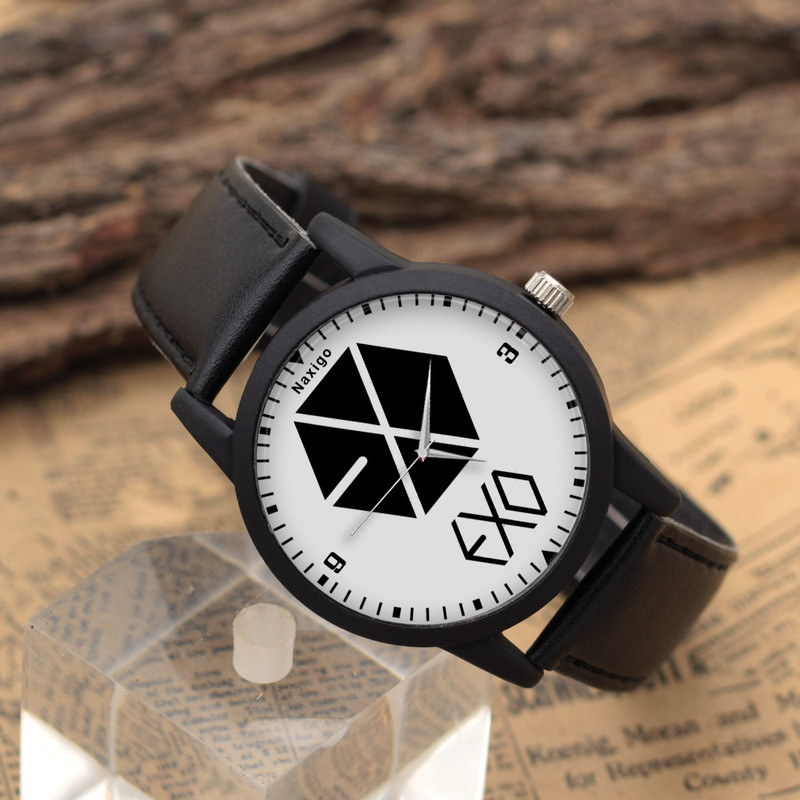ساعت مچی عقربه ای ناکسیگو طرح EXO کد LF4189