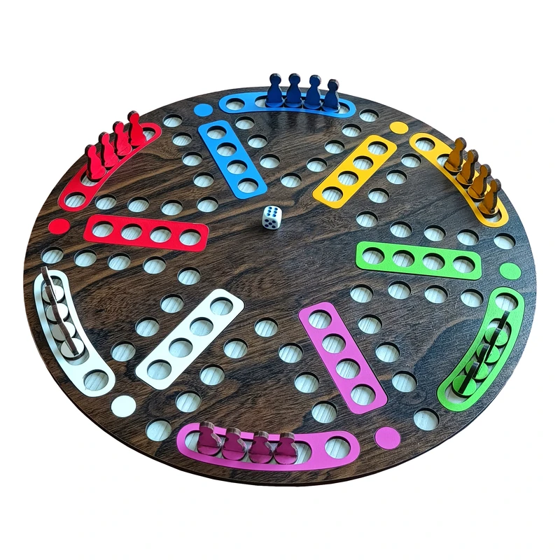 بازی فکری منچ و شطرنج مدل شش نفره کد 2