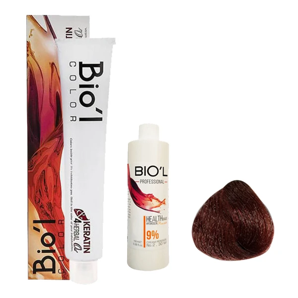 کیت رنگ مو بیول سری BURGUNBY RED شماره 4.62 حجم 100 میلی لیتر رنگ قرمز بورگاندی خیلی تیره