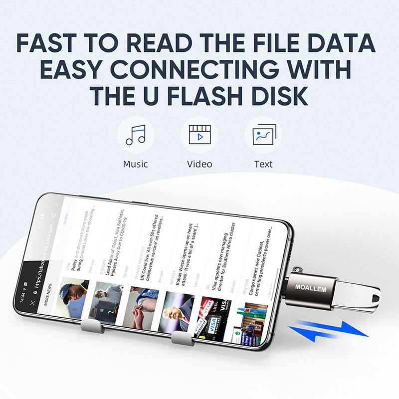 مبدل OTG USB-C معلم مدل NOTE 10 PRO
