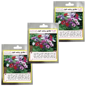 بذر گل شقایق پابلند الوان تالین بذر مدل TAL-020 مجموعه 3 عددی