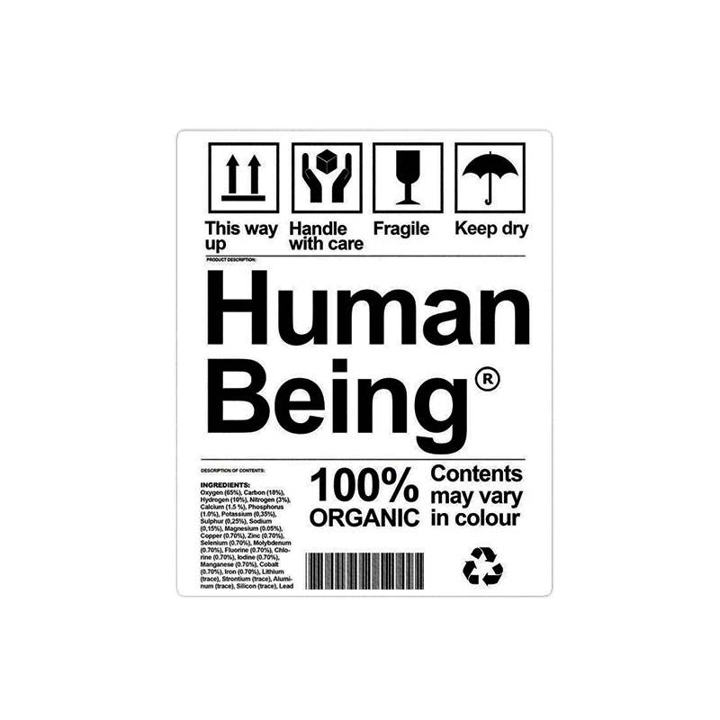  استیکر لپ تاپ ویندی دیزاین طرح human مدل vindi831
