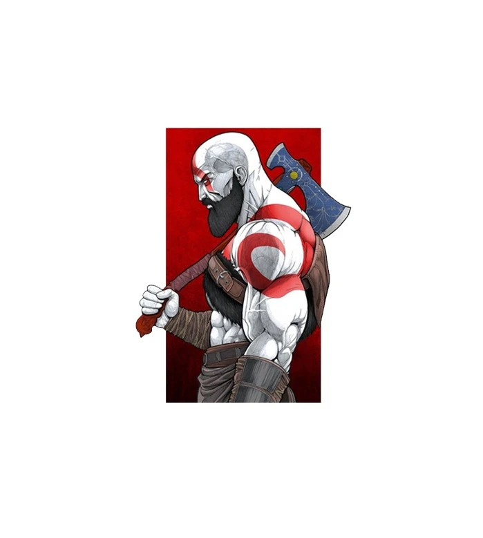 استیکر لپ تاپ لولو طرح بازی GOD OF WAR کد 4211