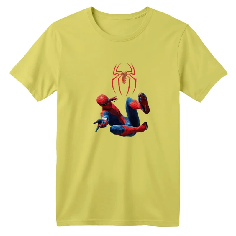 تی شرت آستین کوتاه بچگانه مدل مرد عنکبوتی کد ۲۱