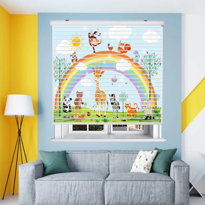  پرده زبرا زیو مدل سیلوئت K3081 سایز 150x150 سانتی متر