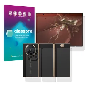 Glass Pro Resistant model transparent screen protector suitable for Huawei Mate XT Ultimate mobile phone along with back protector