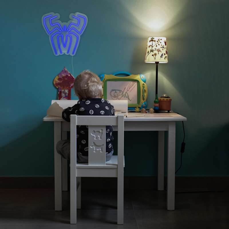 چراغ دیواری نئون دیزاین طرح Spider-GL_BL