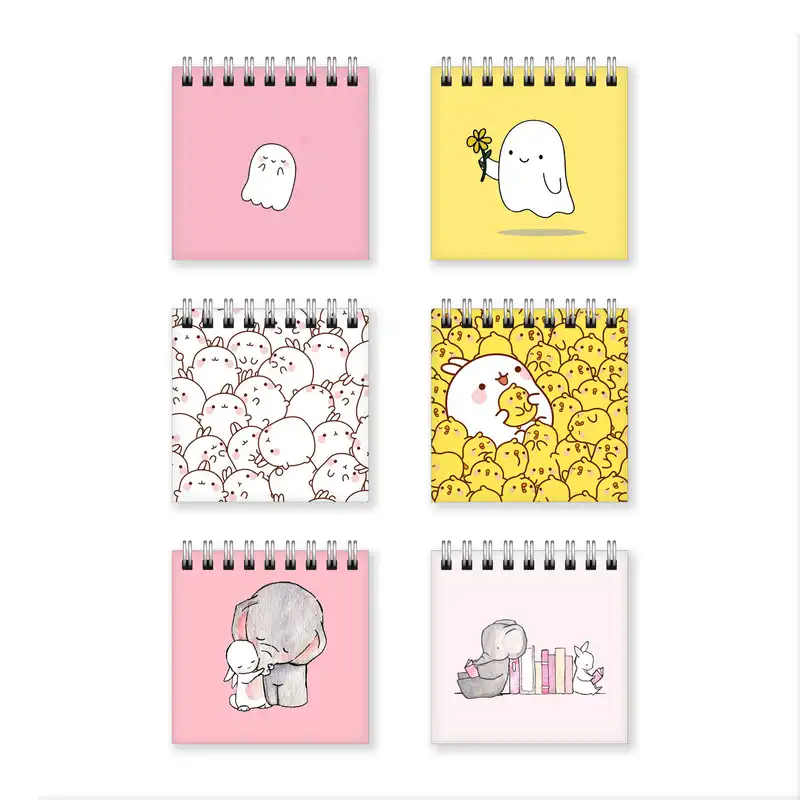 دفترچه یادداشت طرح دخترانه کیوت و فانتزی کد 96030558 مجموعه 6 عددی