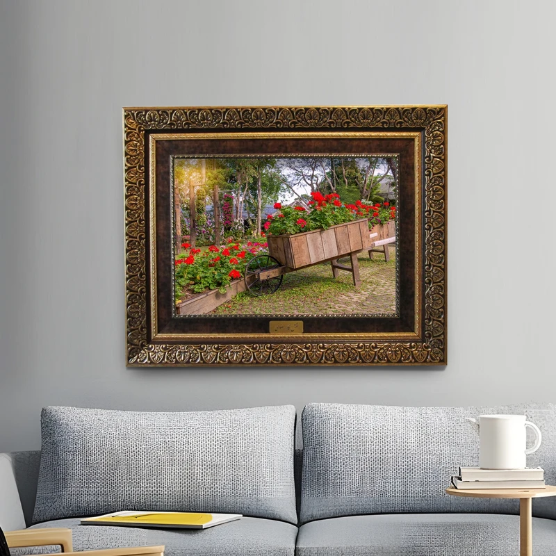 تابلو فرش ماشینی نقش نگار رضوی طرح منظره کد 5513KC