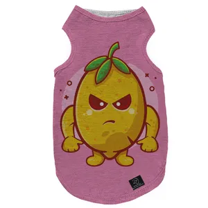 لباس سگ و گربه 27 طرح Angry Lemon Character کد MH475 سایز XL