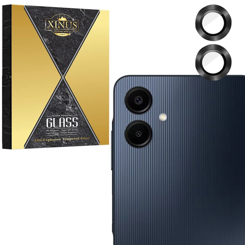 محافظ لنز دوربین فلزی  ژینوس مدل XRING مناسب برای گوشی موبایل سامسونگ Galaxy A05