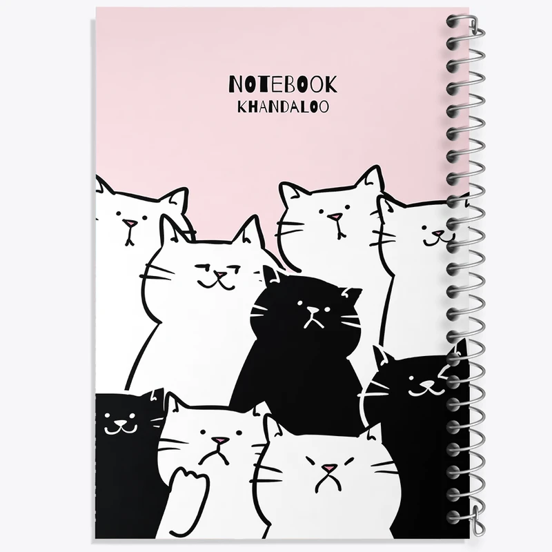 دفتر نقاشی 50 برگ خندالو طرح گربه های بامزه کد N1516