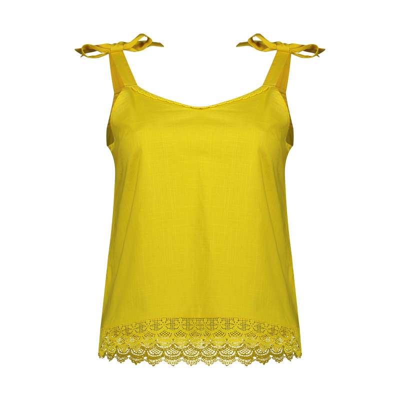 تاپ زنانه ال سی وایکیکی مدل 0SO193Z8-G9L-MIDYELLOW