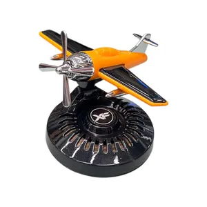 خوشبو کننده رو داشبوردی خودرو سولار چرخشی مدل هواپیمای دریفتی کد YELL