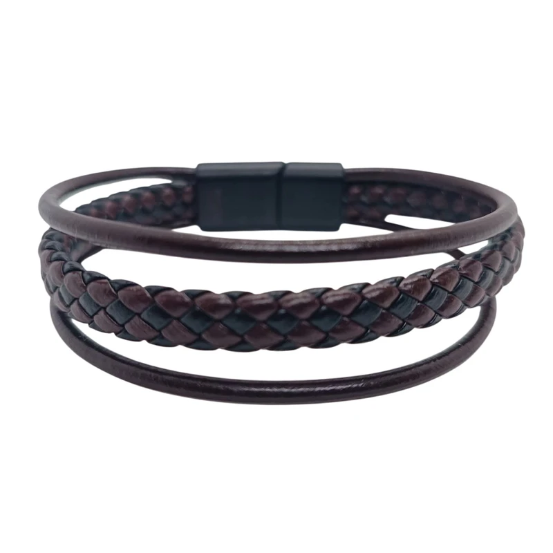 دستبند مردانه مدل Deri 1048