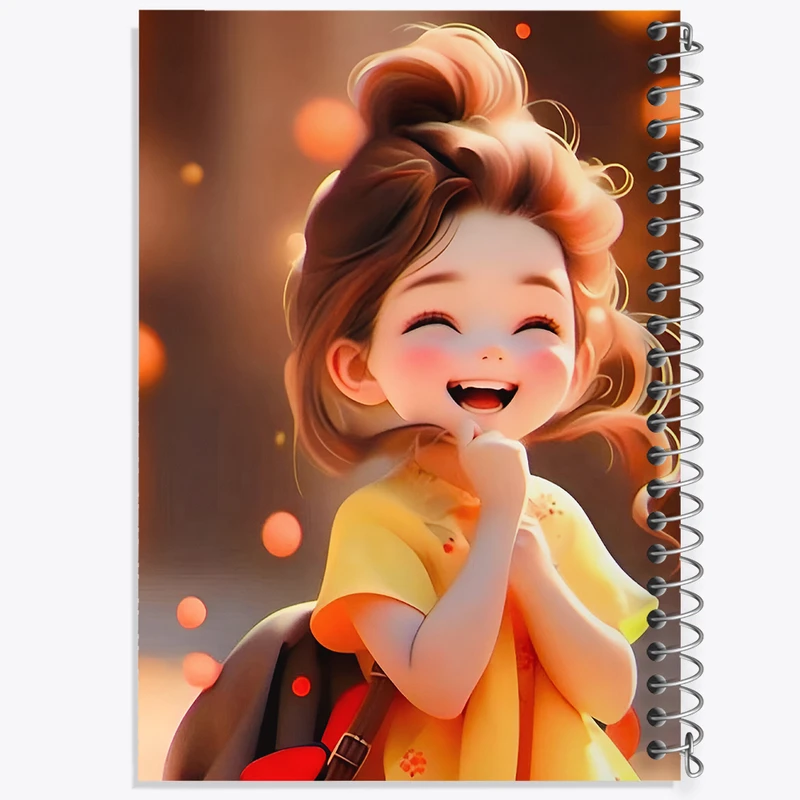 دفتر مشق 50 برگ خندالو طرح دخترانه کد N3407