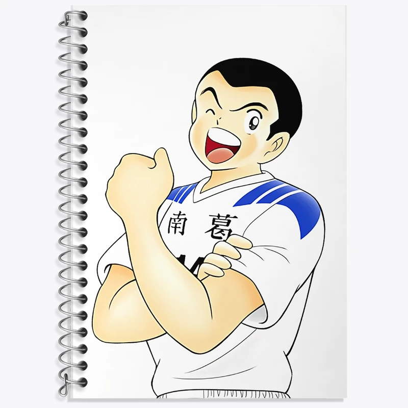 دفتر زبان 50 برگ خندالو مدل سه خط طرح ایشی زاکی فوتبالیست ها کد 37057