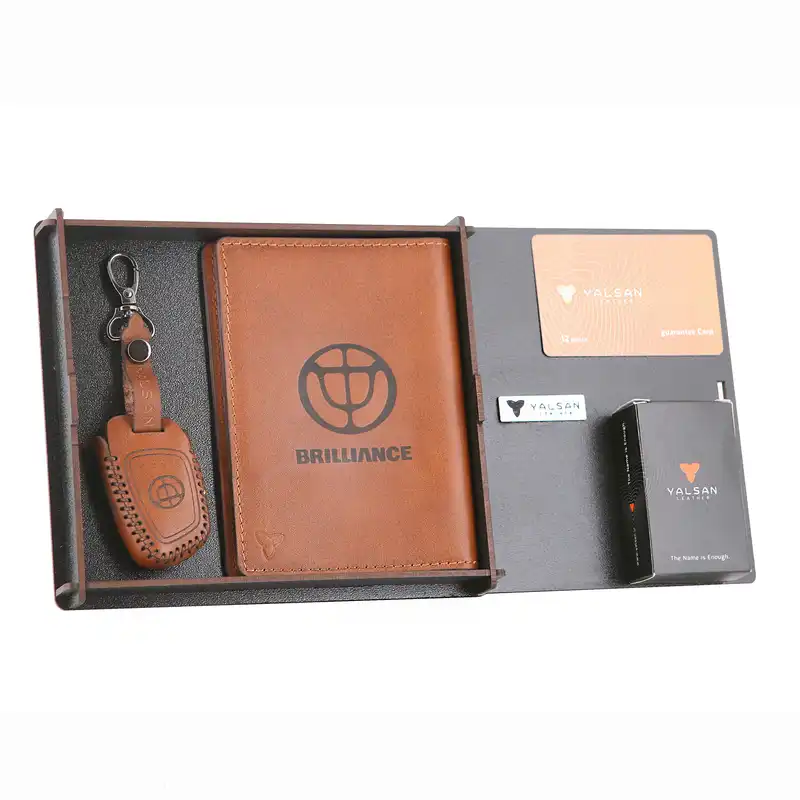 ست هدیه چرم یلسان مدل BRILIANCE 300 کد SET-300-25-GS