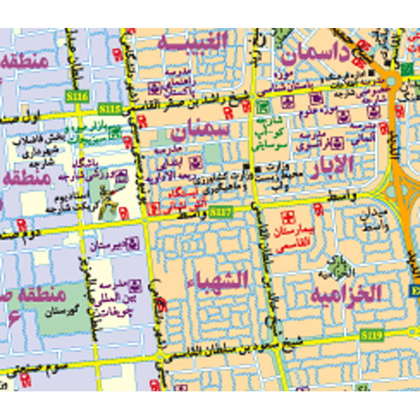 نقشه گیتاشناسی مدل شهر دبی و شارجه کد L477