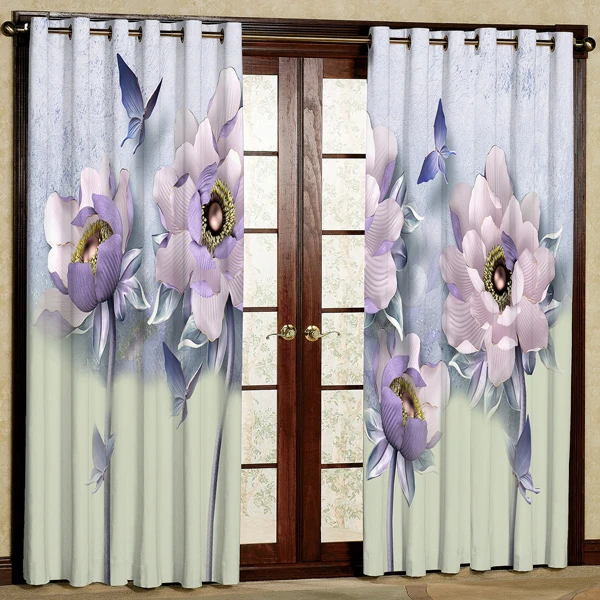 پرده مدل مخمل پانچی کد 7364 سایز 280x140 سانتی متر
